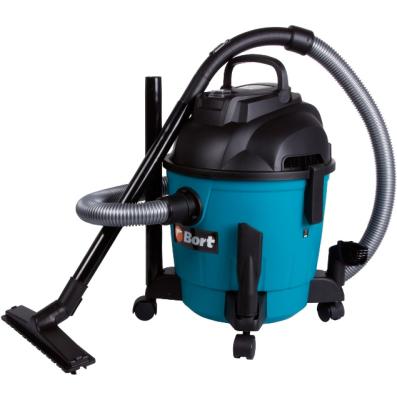 Строительный пылесос Bort BSS-1218 1200/240 Вт, бак 18л, сухая уборка + сбор влажного мусора