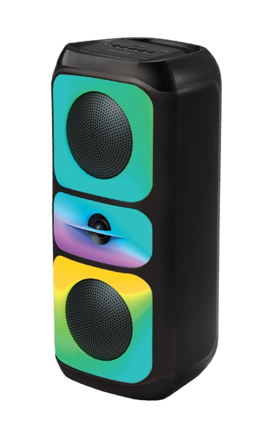 Беспроводная колонка Aksberry AS-26 NeoBeat, 10Вт,1200мАч, BТ/FM/TWS/USB/microSD/AUX/Микр.вход(черн)