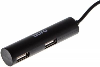 USB HUB 4 port USB 2.0 Buro BU-HUB4-0.5R-U2.0 4порт. черный
