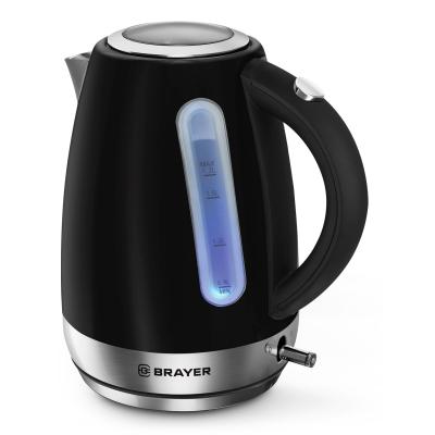 Чайник Brayer 6117BR 2200Вт 1,7 л, сталь окраш, автоотключ, Strix