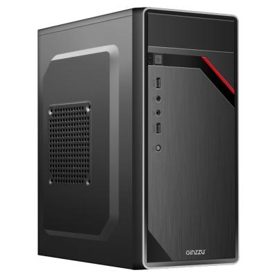 Корпус mATX MiniTower Ginzzu D180 без БП (5,25"*1/3,5"*2/2,5"*2/USB 2.0x 2//audio) mATX