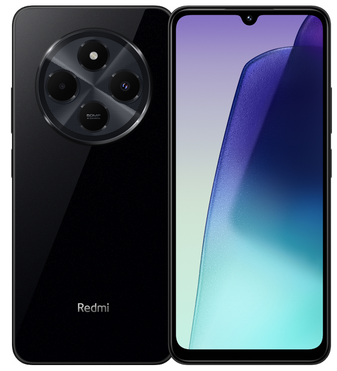 Смартфон Xiaomi Redmi 14C 4/128Gb черный <2SIM 4G 6.88" 8х2ГГц 1640х720 IPS 50+13Мп 5160mAh And14>