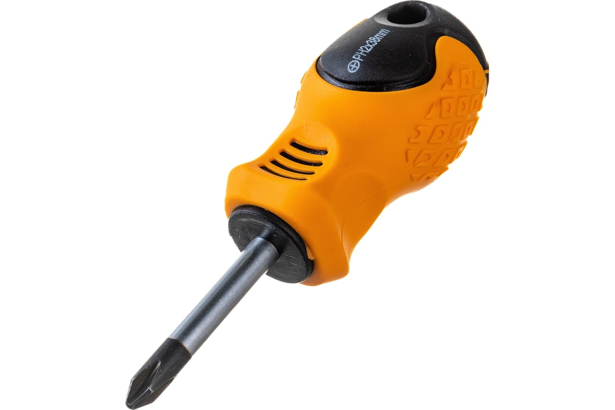 Отвертка Park Standart PH2х3,8см, двухкомпонентная рукоятка, крестовая\\008399