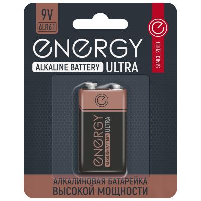 Батарейка Energy Ultra 6LR61/1B Крона алкалиновая   1шт