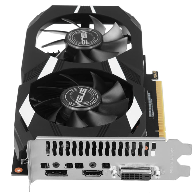 Видеокарта 6144Mb ASUS GeForce RTX3050 DUAL OC 6GB GDDR6 96bit DVI DP HDMI 2FAN [DUAL-RTX3050-O6G