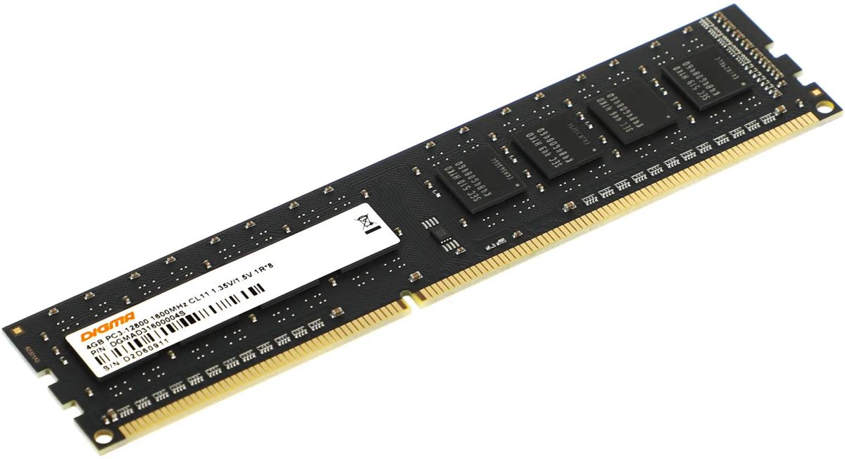 Модуль памяти DDR3 4096 Mb  1600 Mhz  (pc3-12800) Digma